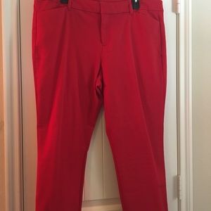 NWOT Red Pixie Pants